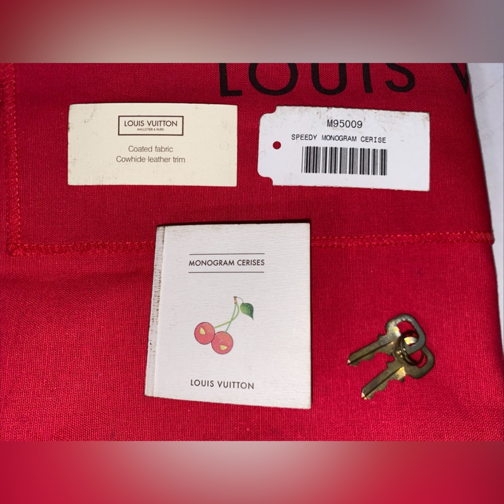 Louis Vuitton LV SPEEDY MONOGRAM CERISE BAG M95009 Cherry Murakami VGC PLS READ! - Picture 13 of 16